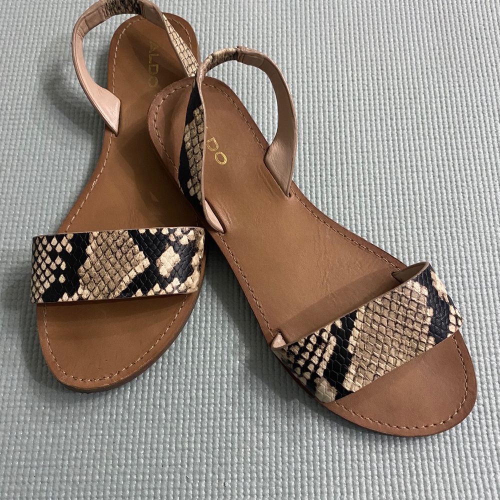 Snake skin sandals